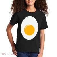Fried Egg Cute Lazy Halloween Costume Kids T-Shirt thumb 2