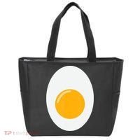 Fried Egg Cute Lazy Halloween Costume Tote Bag thumb 0