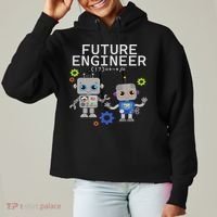 Future Engineer Costume Robot Robotics Ladies Heavyweight Boxy Pullover Hoodie thumb 0