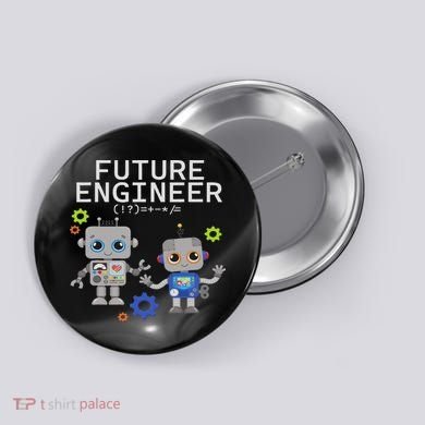 Future Engineer Costume Robot Robotics Button