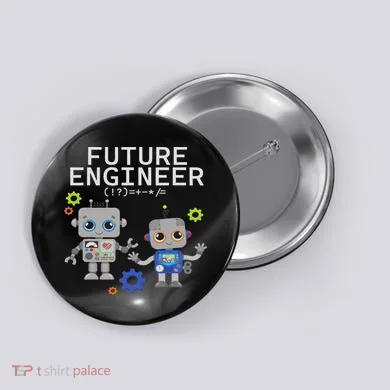 Future Engineer Costume Robot Robotics Button