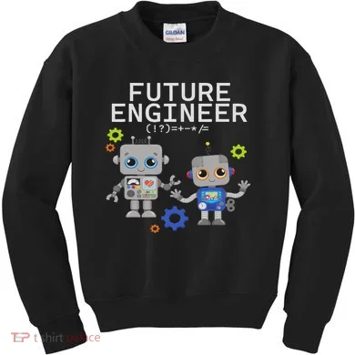 Future Engineer Costume Robot Robotics Kids Sweatshirt