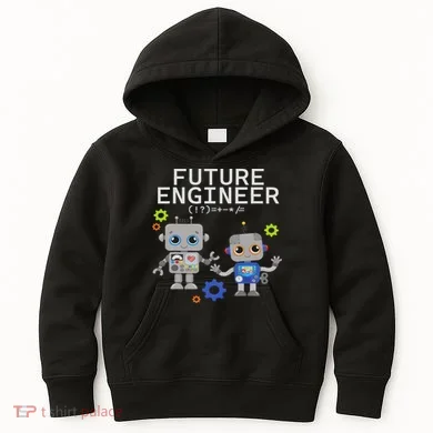 Future Engineer Costume Robot Robotics Kids Hoodie