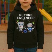 Future Engineer Costume Robot Robotics Kids Hoodie thumb 3