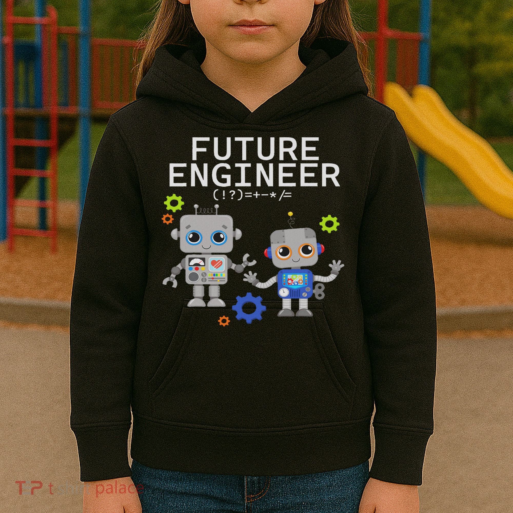 Future Engineer Costume Robot Robotics Kids Hoodie
