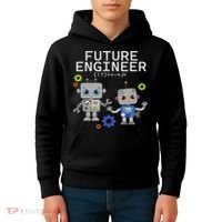 Future Engineer Costume Robot Robotics Kids Hoodie thumb 4