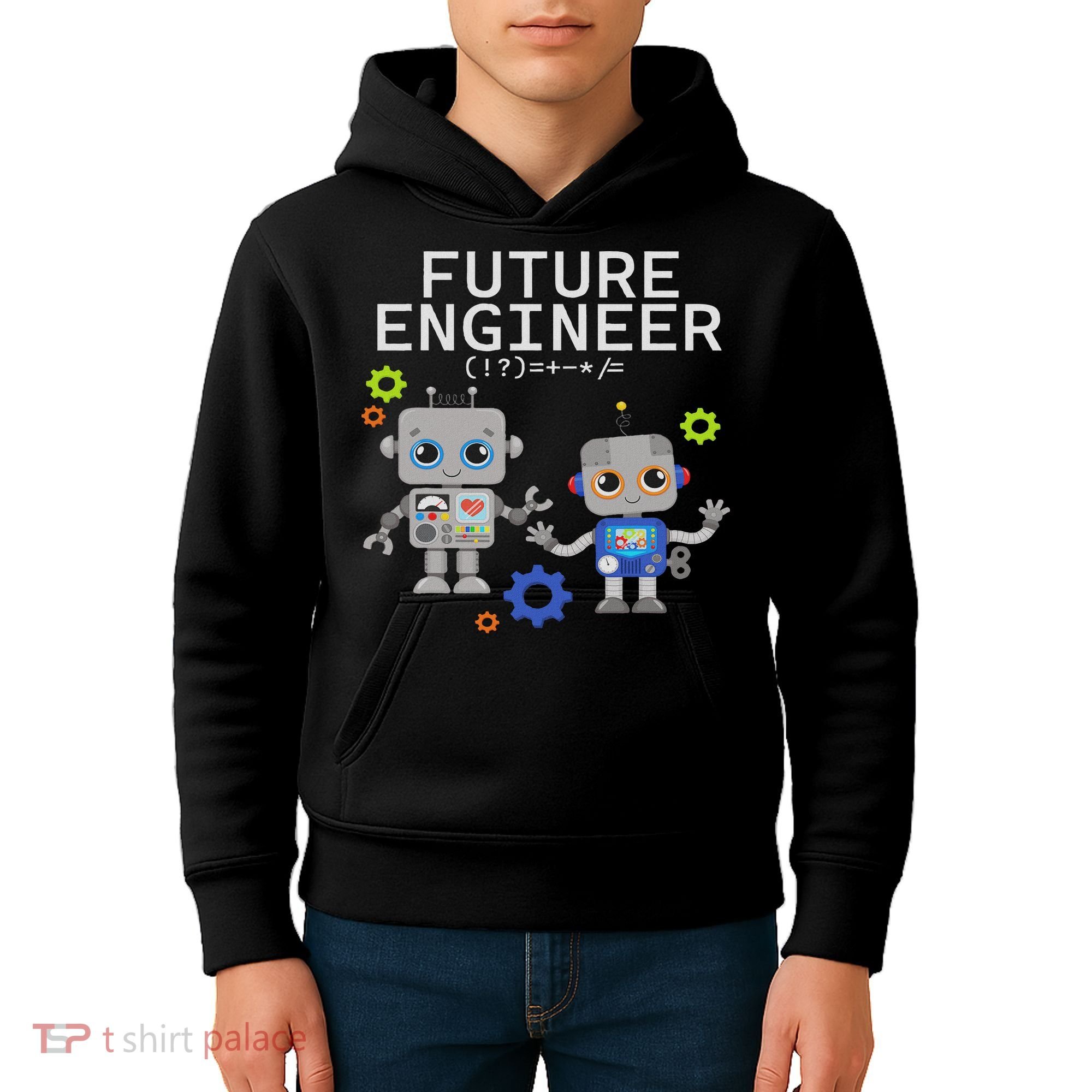 Future Engineer Costume Robot Robotics Kids Hoodie
