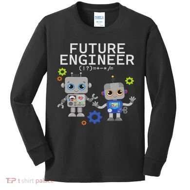Future Engineer Costume Robot Robotics Kids Long Sleeve Shirt