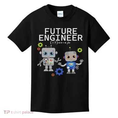 Future Engineer Costume Robot Robotics Kids T-Shirt