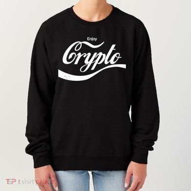 Funny Enjoy Crypto Cola Logo Women's Sweatshirt