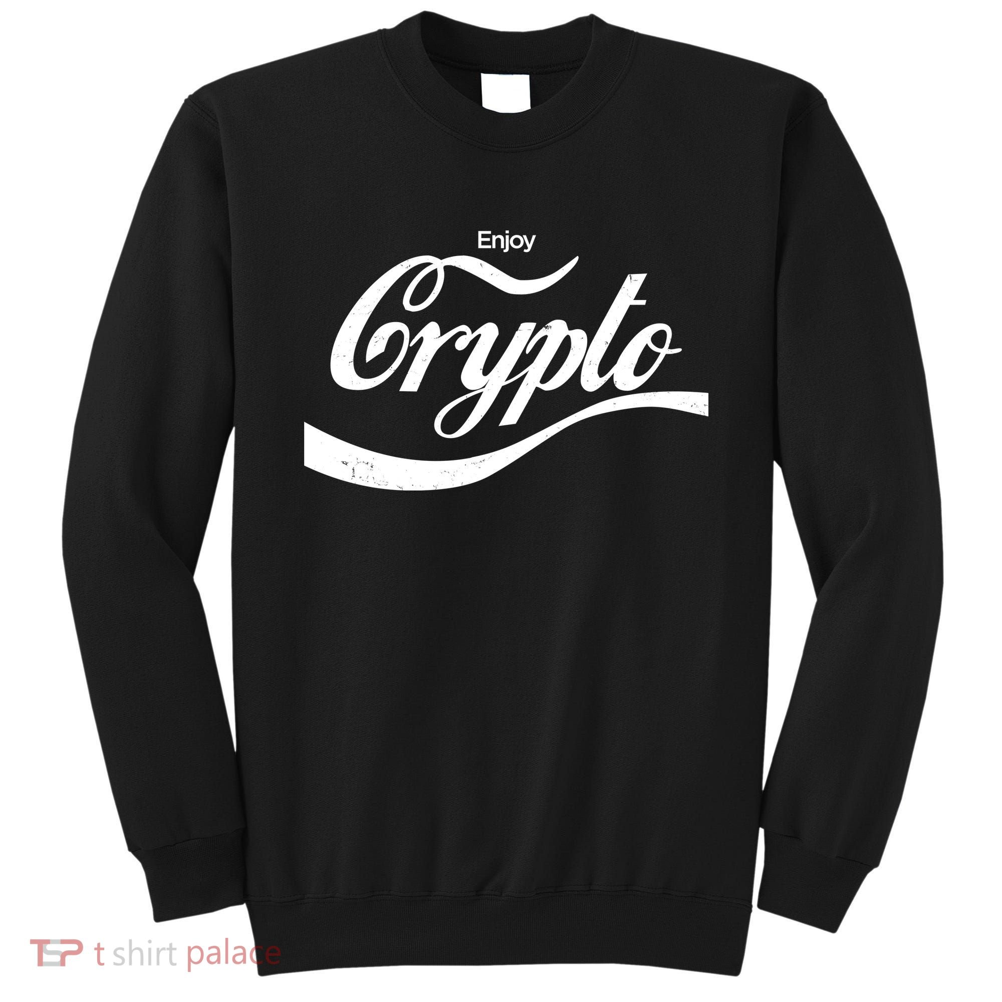 Funny Enjoy Crypto Cola Logo Sweatshirt