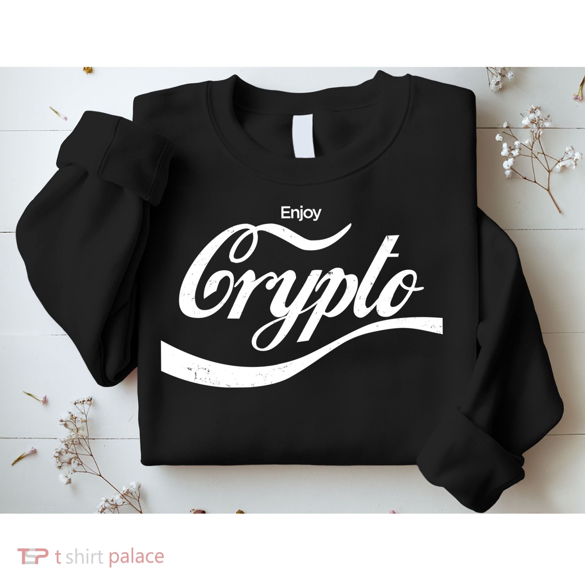 Funny Enjoy Crypto Cola Logo Sweatshirt