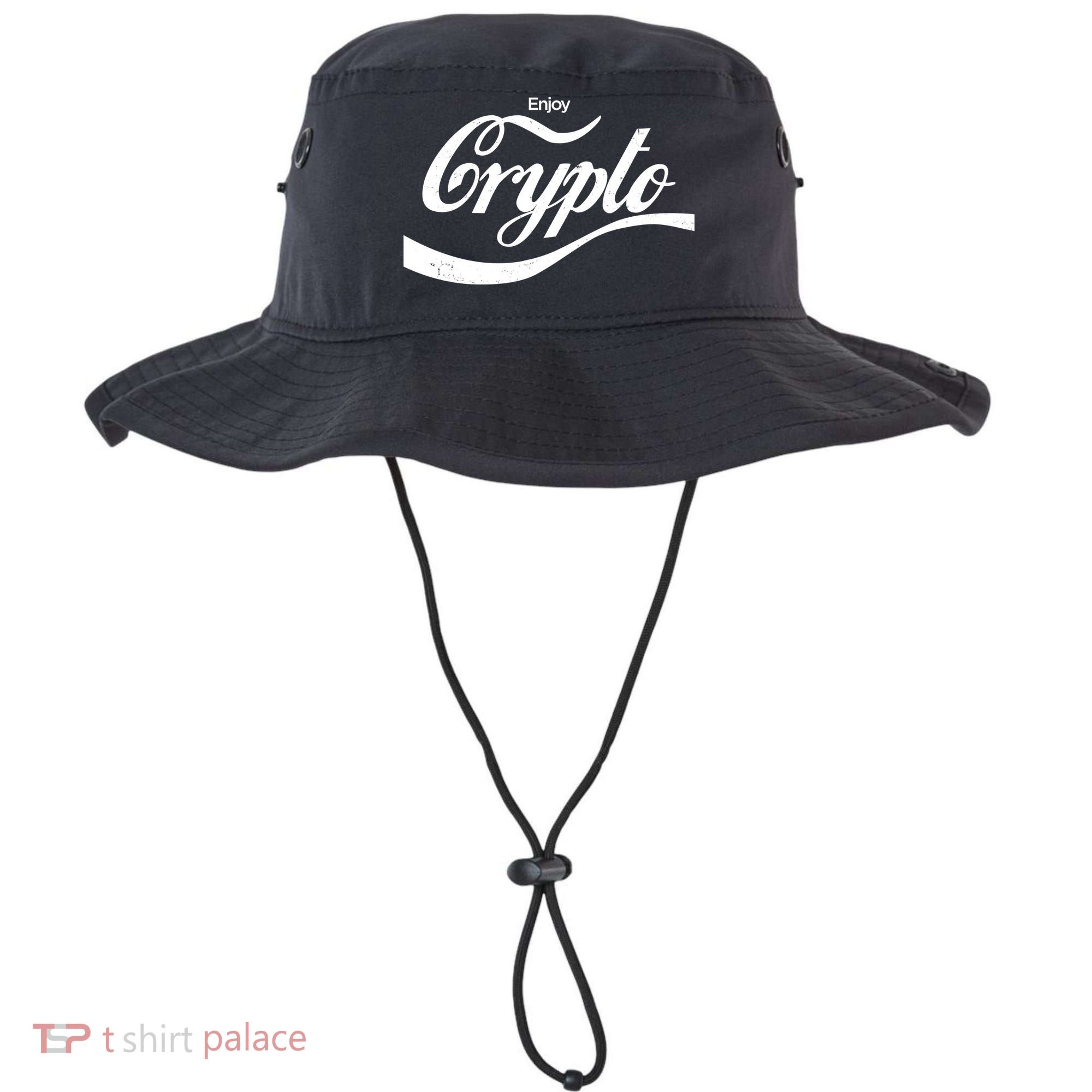 Funny Enjoy Crypto Cola Logo Bucket Hat