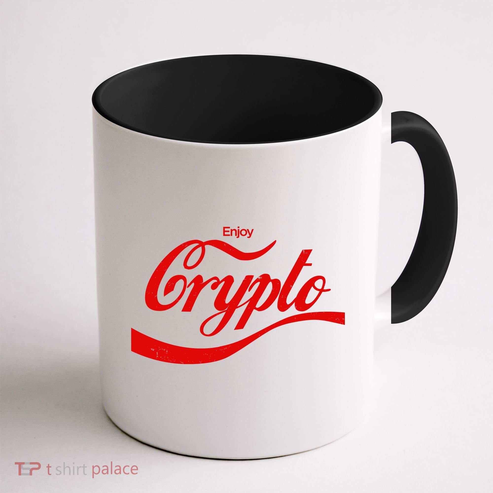 Funny Enjoy Crypto Cola Logo Coffee Mug