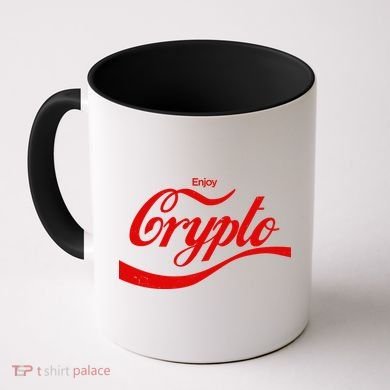 Funny Enjoy Crypto Cola Logo Coffee Mug