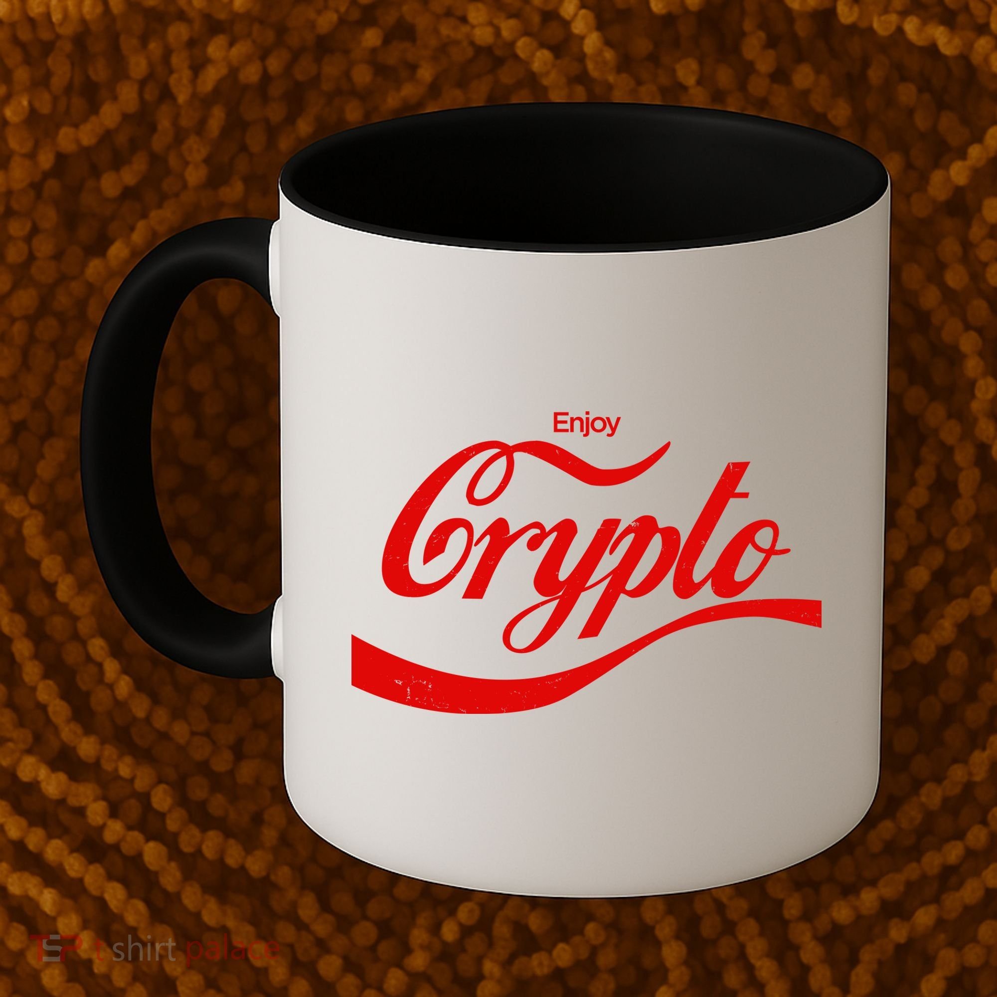 Funny Enjoy Crypto Cola Logo Coffee Mug