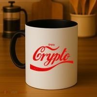 Funny Enjoy Crypto Cola Logo Coffee Mug thumb 4