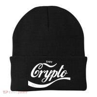 Funny Enjoy Crypto Cola Logo Beanie thumb 0