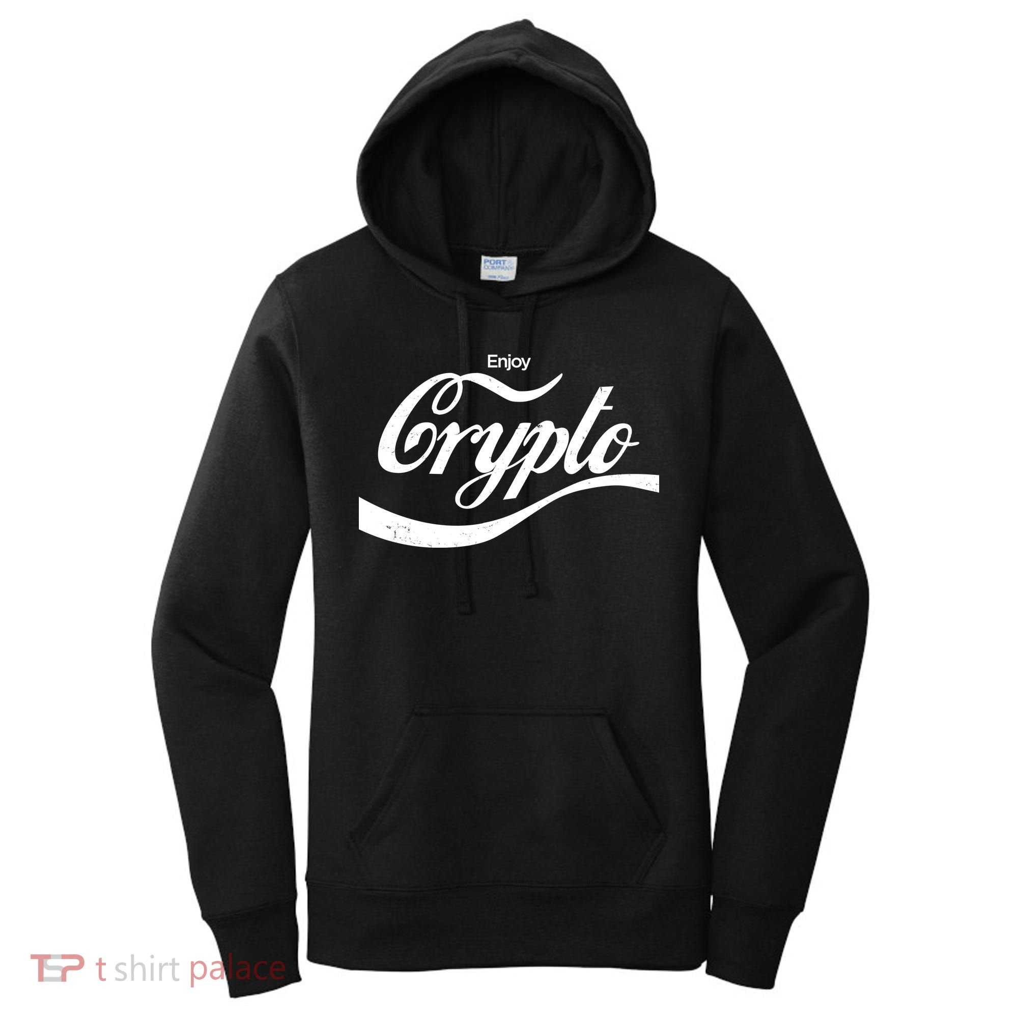 Funny Enjoy Crypto Cola Logo Women's Hoodie