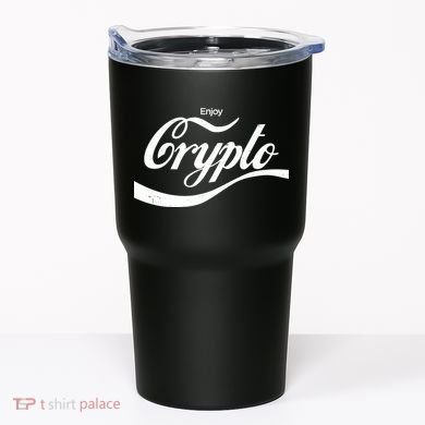 Funny Enjoy Crypto Cola Logo Tumbler