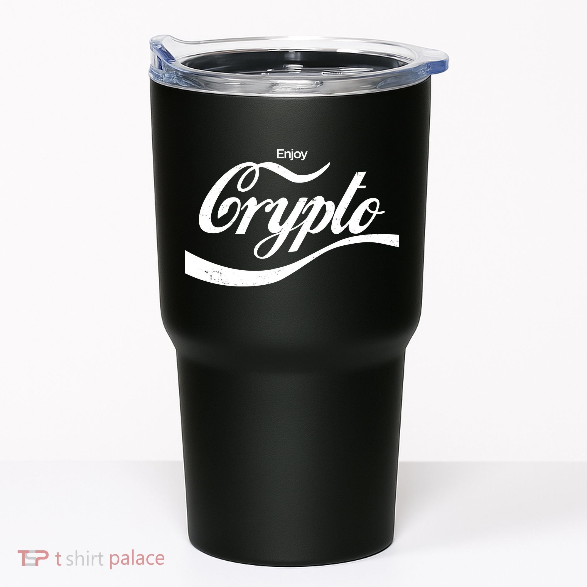 Funny Enjoy Crypto Cola Logo Tumbler