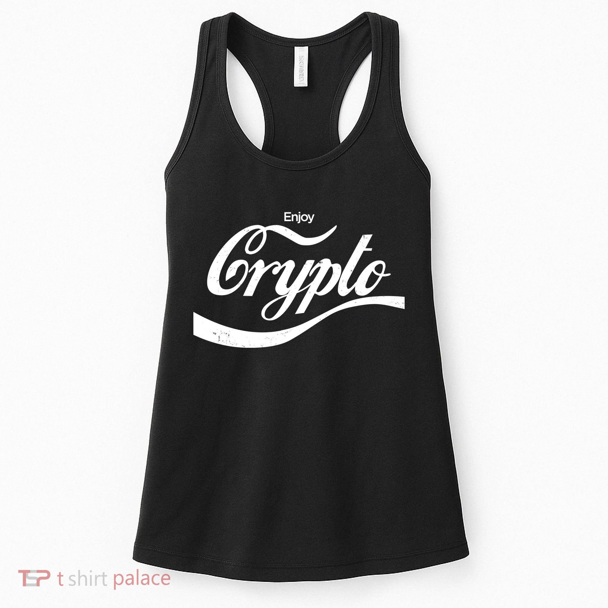 Funny Enjoy Crypto Cola Logo Women's Tank Top