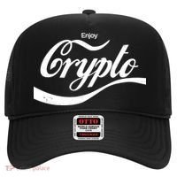 Funny Enjoy Crypto Cola Logo Hat thumb 0