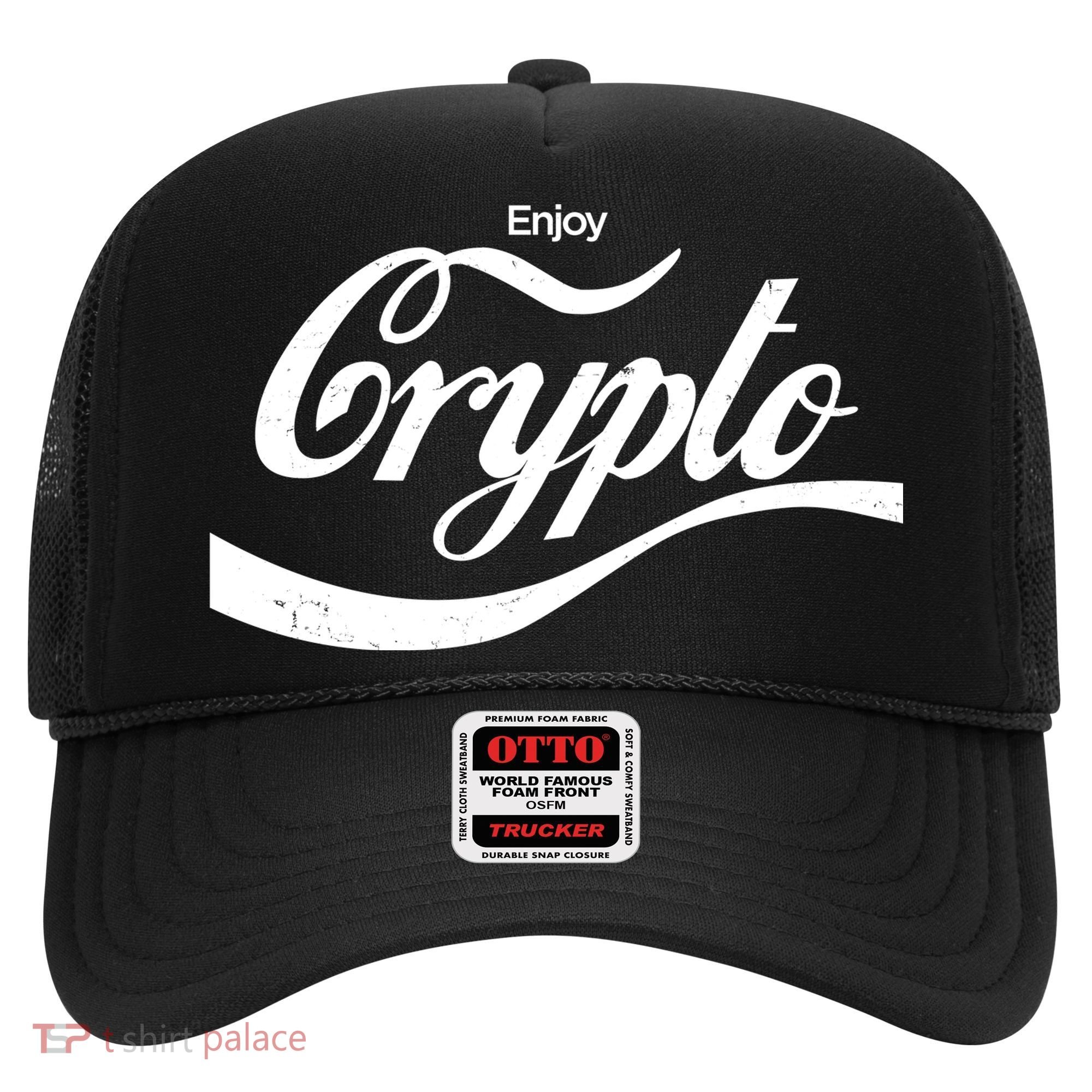 Funny Enjoy Crypto Cola Logo Hat