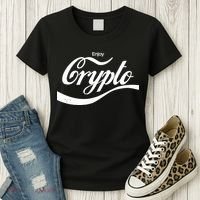 Funny Enjoy Crypto Cola Logo Women's T-Shirt thumb 3