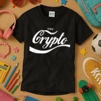 Funny Enjoy Crypto Cola Logo Kids T-Shirt thumb 3