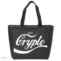 Funny Enjoy Crypto Cola Logo Tote Bag thumb 0