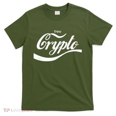 Funny Enjoy Crypto Cola Logo T-Shirt