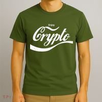 Funny Enjoy Crypto Cola Logo T-Shirt thumb 3