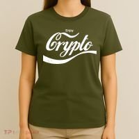 Funny Enjoy Crypto Cola Logo T-Shirt thumb 4