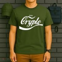 Funny Enjoy Crypto Cola Logo T-Shirt thumb 6