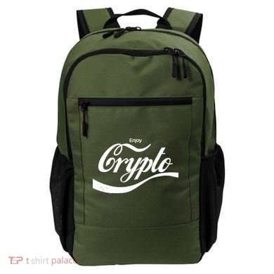 Funny Enjoy Crypto Cola Logo Backpack