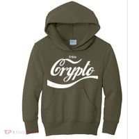 Funny Enjoy Crypto Cola Logo Kids Hoodie thumb 0
