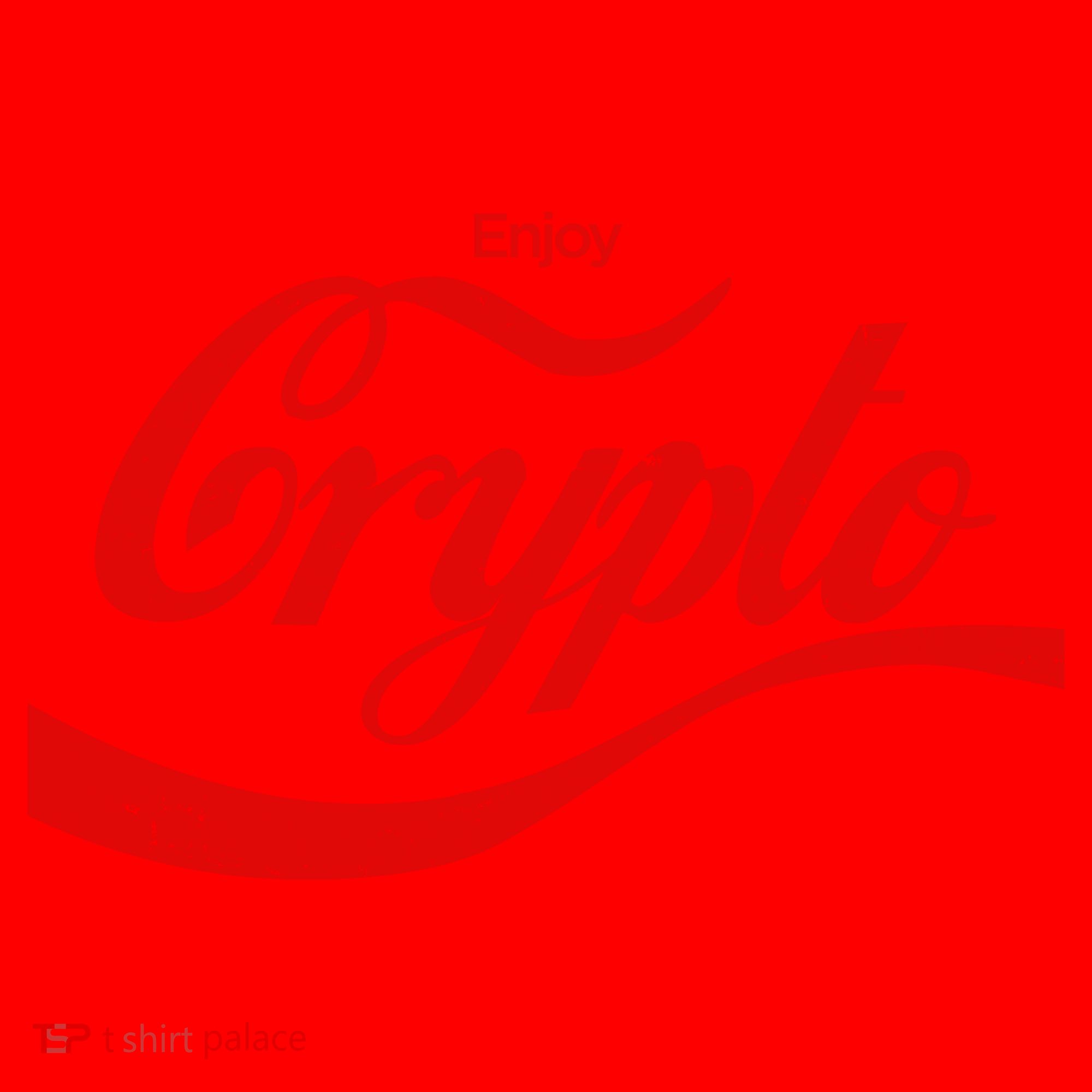 Funny Enjoy Crypto Cola Logo Santa Hat
