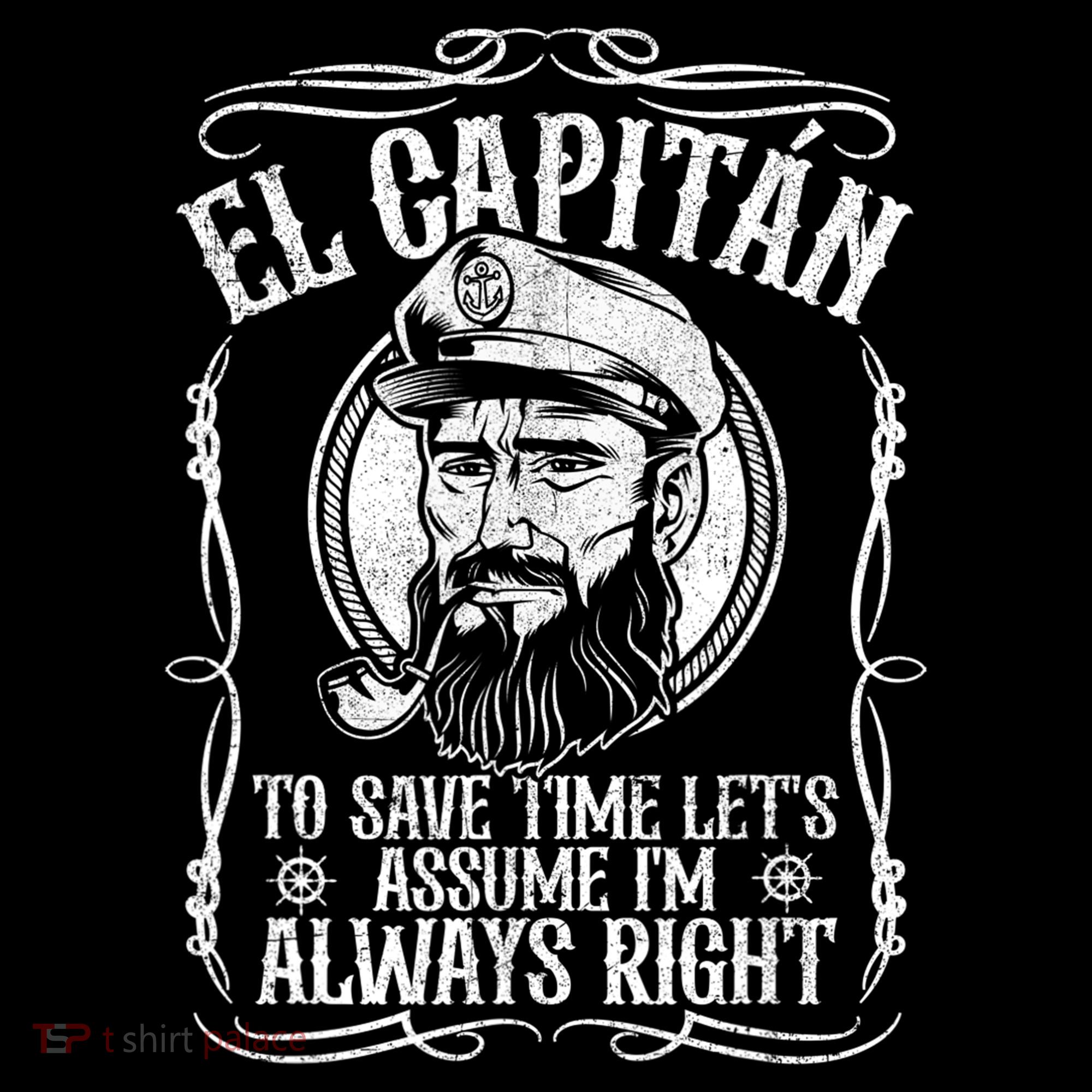 Funny El Capitan Is Always Right Pontoon Boat Captain Gift Women's Hoodie