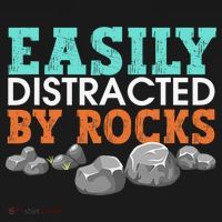 Funny Easily Distracted By Rocks Cool Humor Geology Rocks Sweatshirt thumb 3