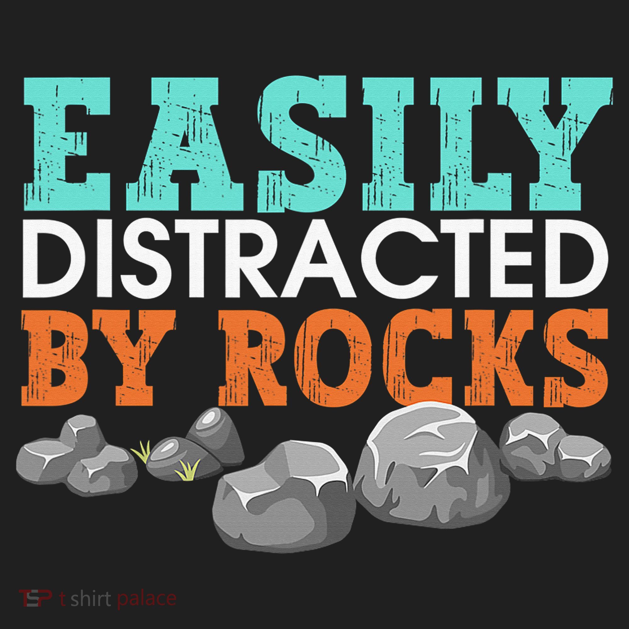 Funny Easily Distracted By Rocks Cool Humor Geology Rocks Beanie