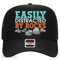 Funny Easily Distracted By Rocks Cool Humor Geology Rocks Hat thumb 0