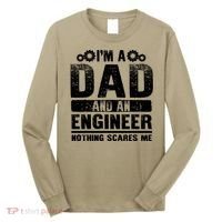 Funny Engineer Dad Art For Men Father Day Engineering Lovers T Long Sleeve Shirt thumb 0
