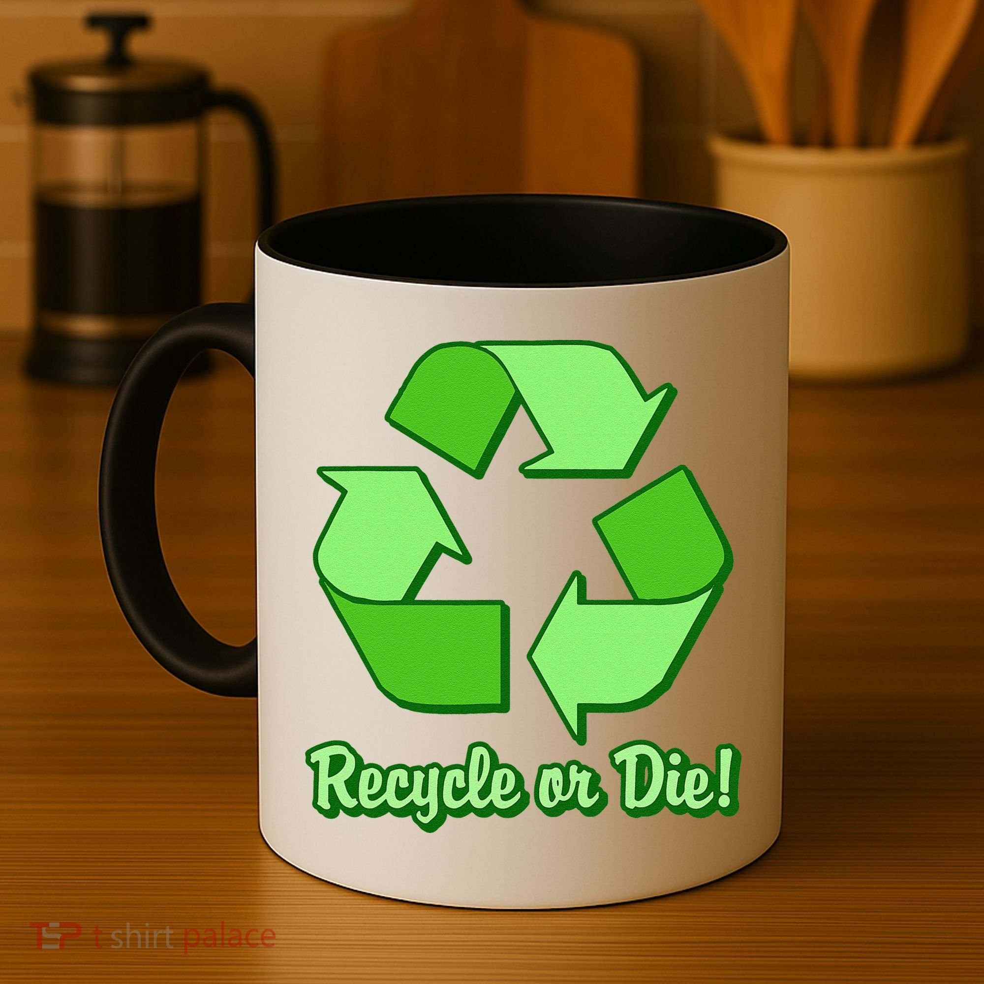 Funny Earth Day Recycle Or Die Coffee Mug