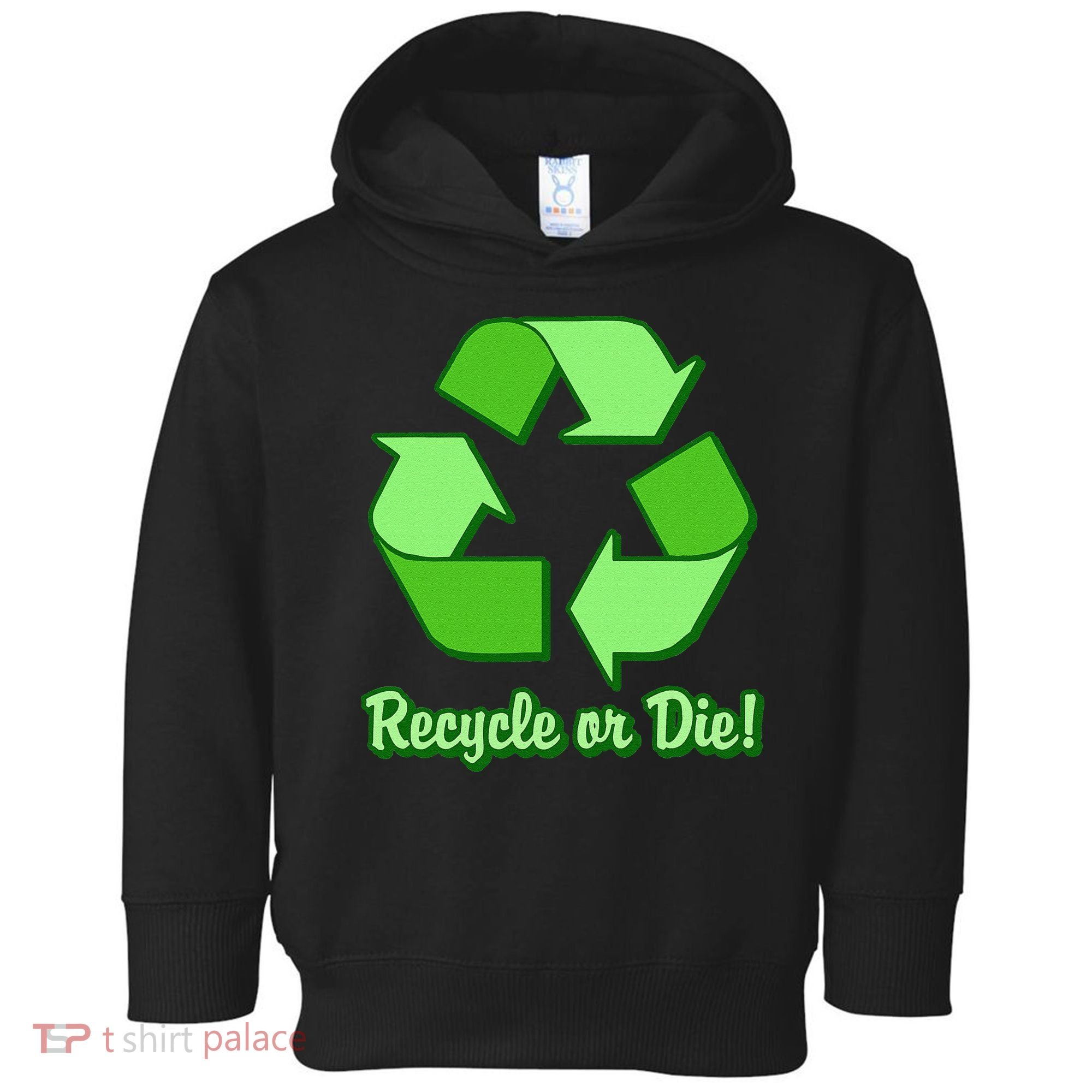 Funny Earth Day Recycle Or Die Toddler Hoodie
