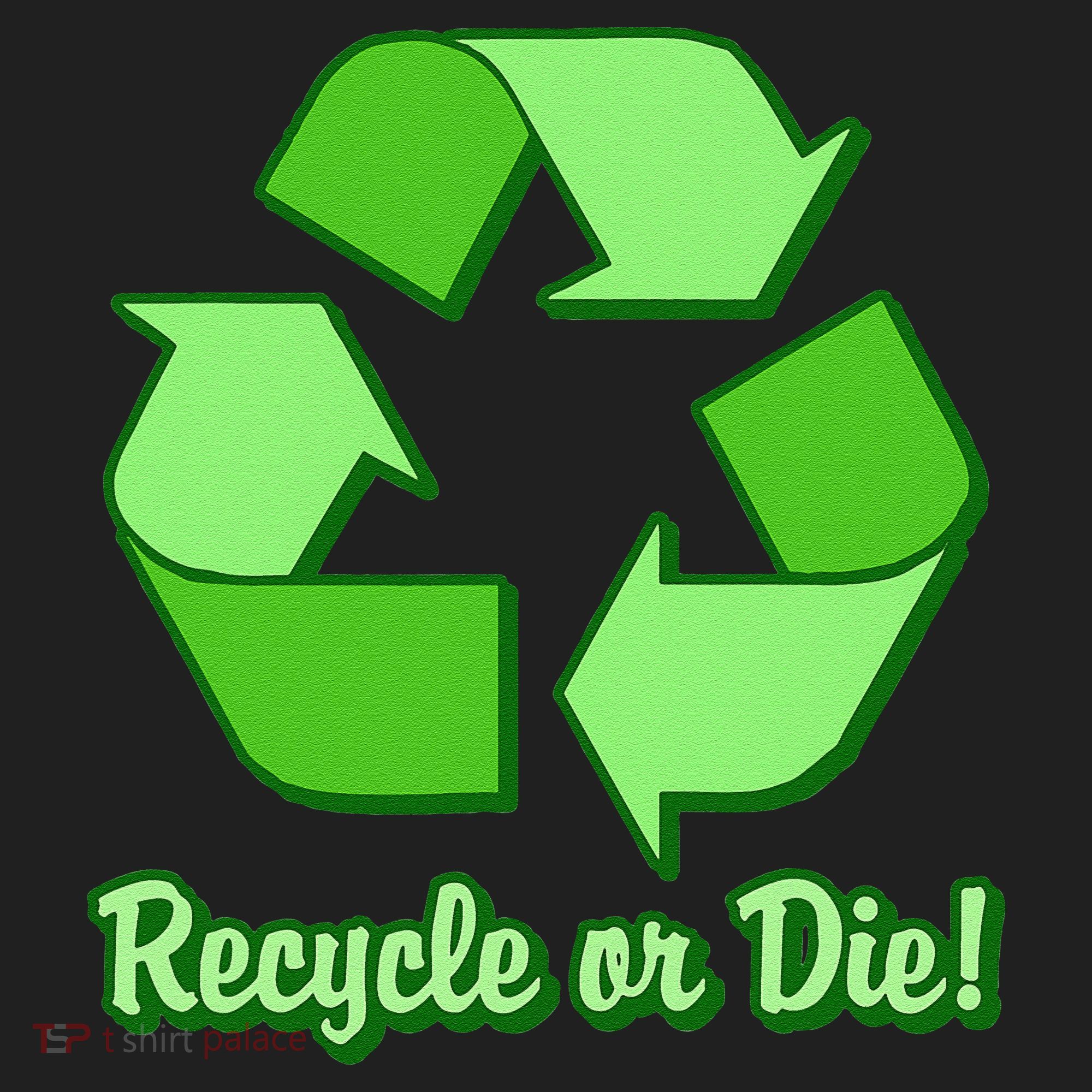 Funny Earth Day Recycle Or Die Golf Towel