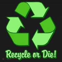 Funny Earth Day Recycle Or Die Visor thumb 3