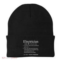 Funny Electrician Definition Electrical Engineer Gift Beanie thumb 0