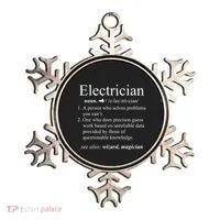 Funny Electrician Definition Electrical Engineer Gift Ornament thumb 0