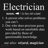 Funny Electrician Definition Electrical Engineer Gift Ornament thumb 1